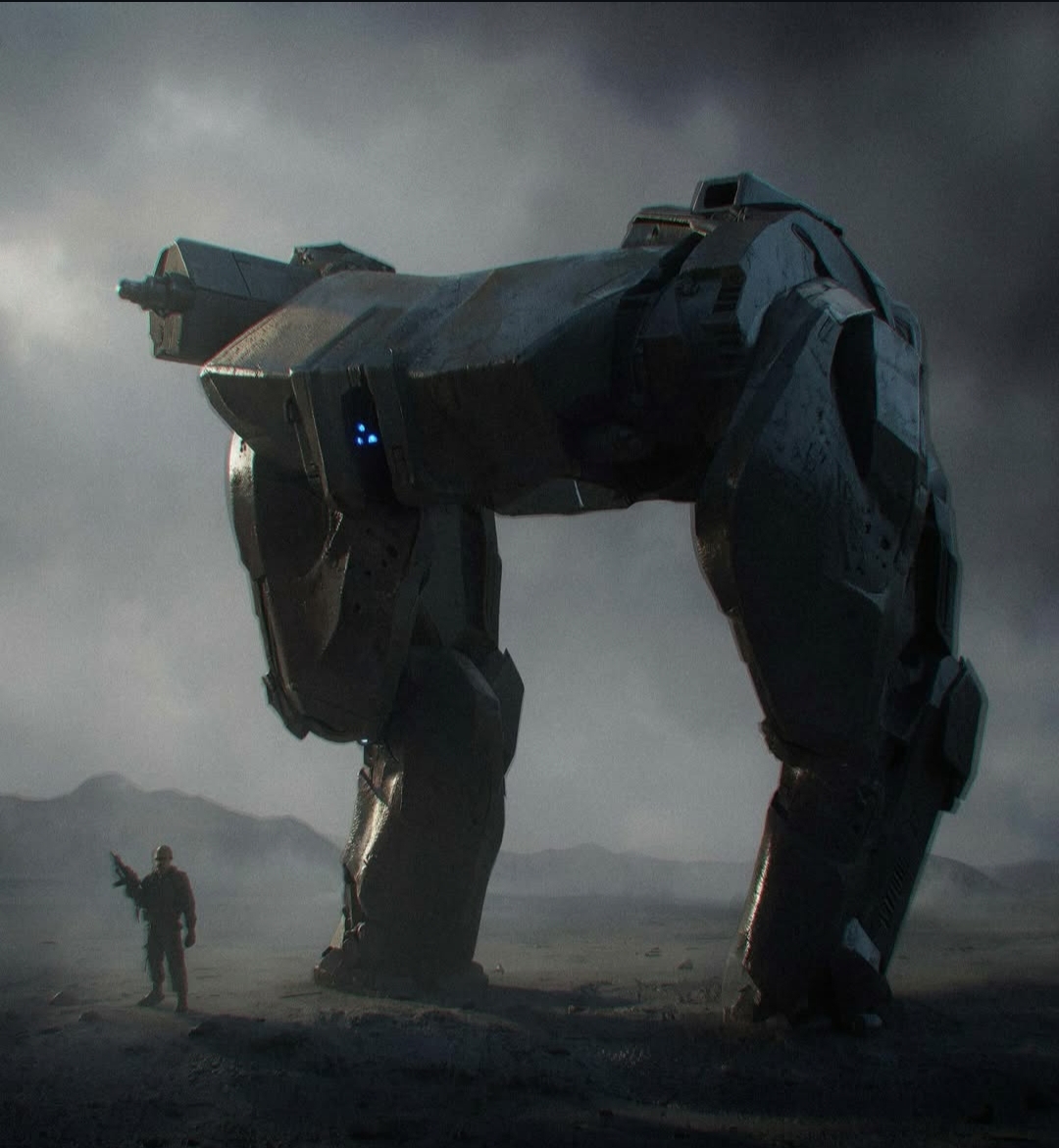 Image for Victor Martinez serves up War Machine (2026) alien mecha concept art!
