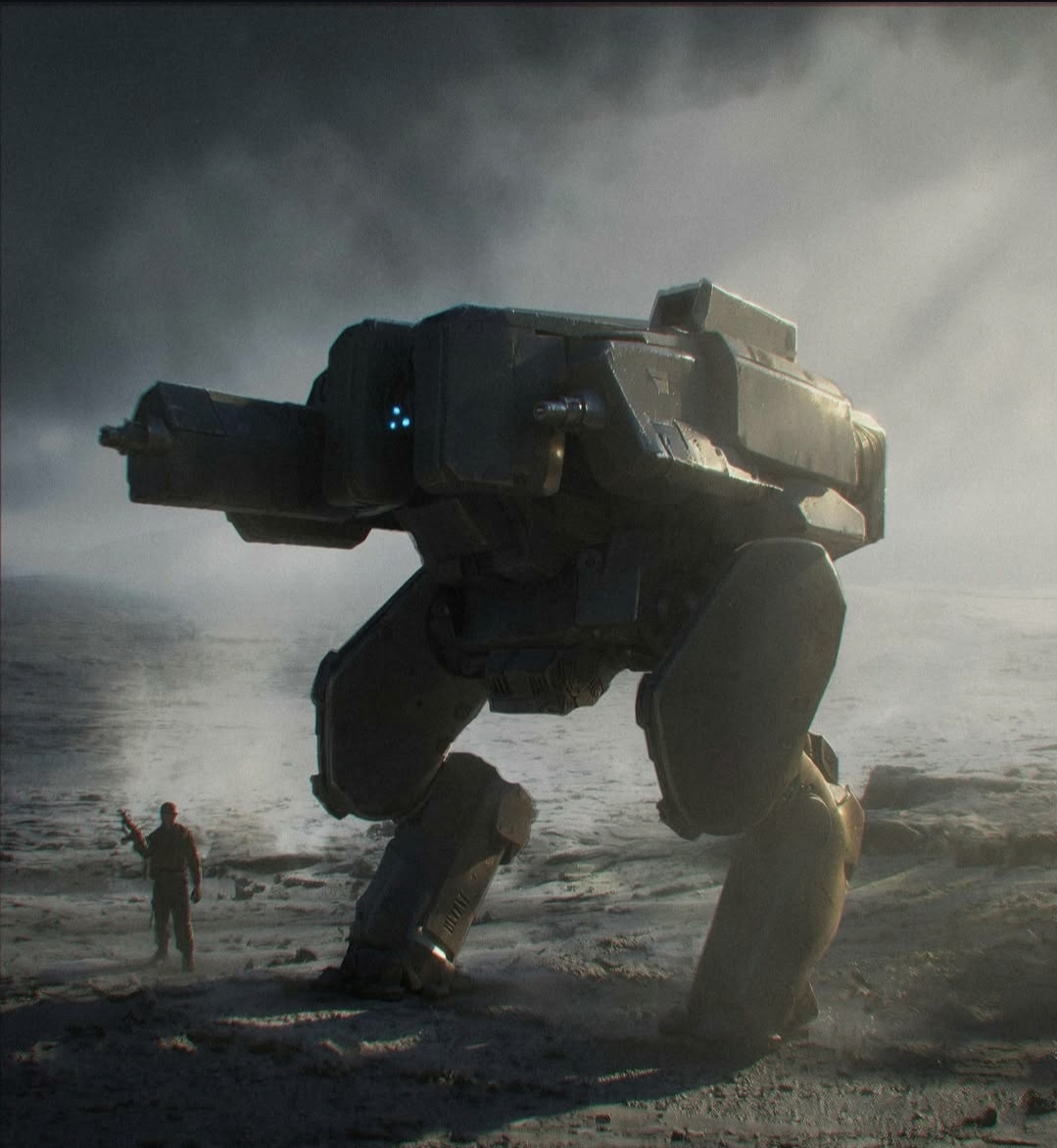 Image for Victor Martinez serves up War Machine (2026) alien mecha concept art!