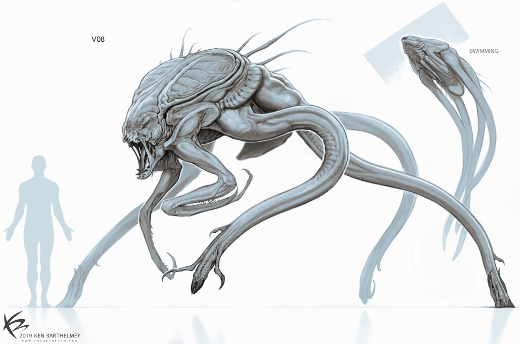 The Tomorrow War: Unused White Spike alien designs unveiled by Ken ...