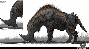 Image for Official Predator: Badlands Bone Bison concept art gives closer look at the Genna creature!