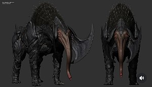 Image for Official Predator: Badlands Bone Bison concept art gives closer look at the Genna creature!