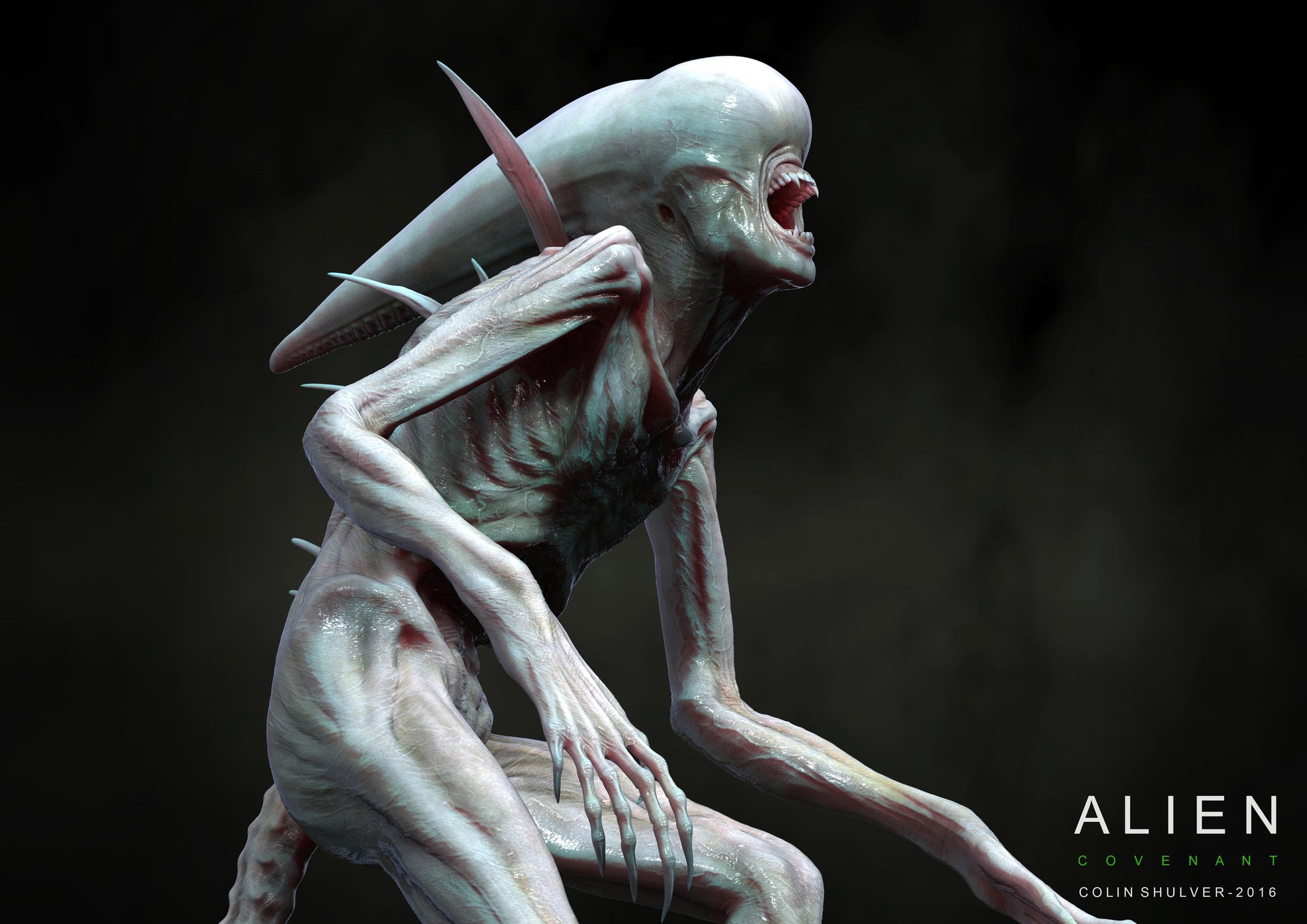 Alien Covenant Early Neomorph Concept Art By Colin Shulver Alien Covenant Sequel Movie News