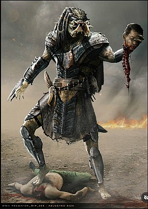 Image for Dane Hallett shares wild alternative designs for the WWII Predator from Killer of Killers!