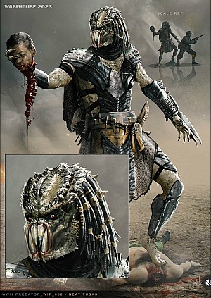 Image for Dane Hallett shares wild alternative designs for the WWII Predator from Killer of Killers!